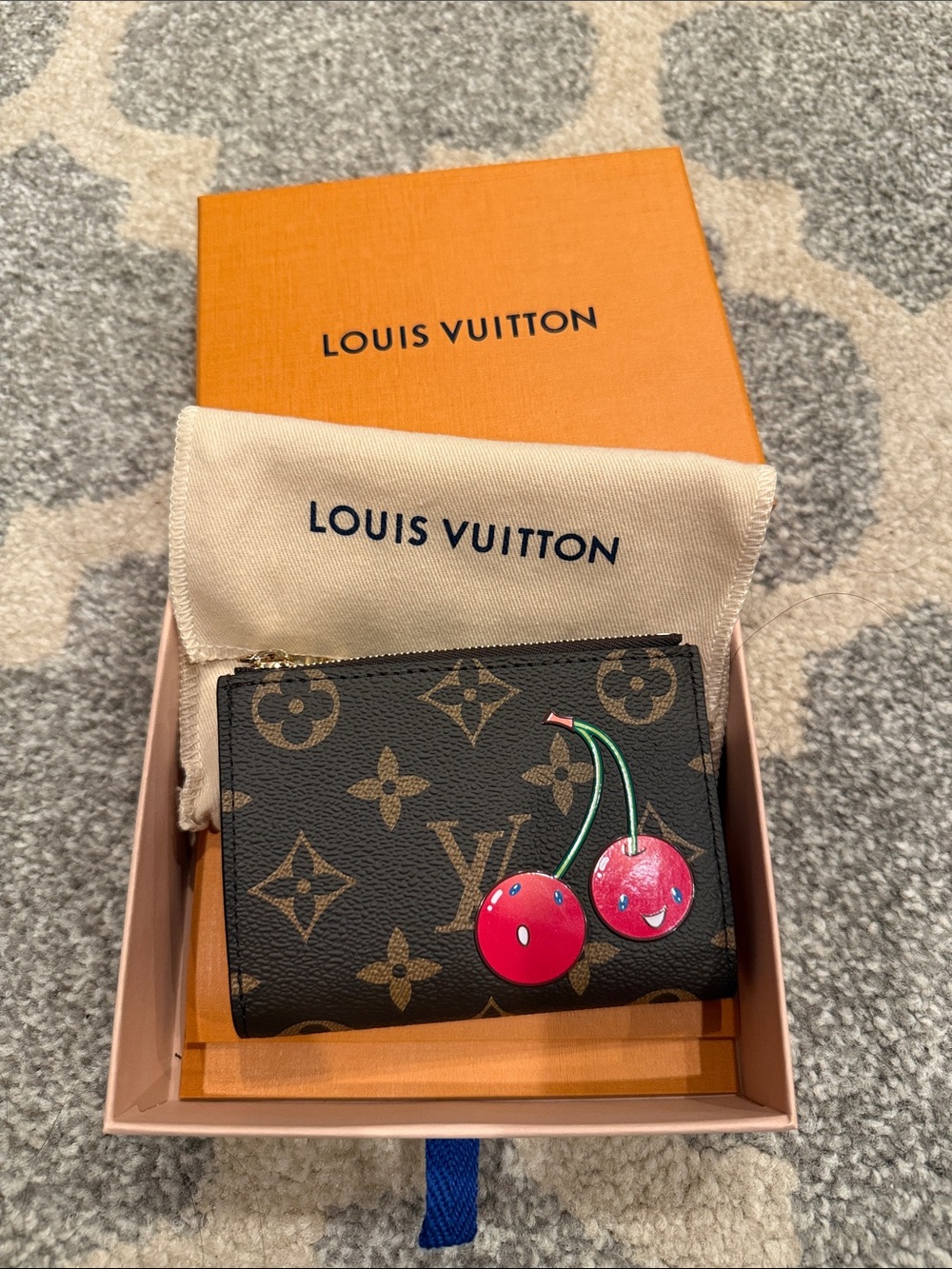 NWT Louis Vuitton X Murakami Lisa, Cerise 🍒 Wallet